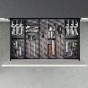 EMUCA ORGANIZADOR INCLINADO ORDERBOX PARA CAJÓN, 150X470MM, ACERO Y MADERA, GRIS ANTRACITA