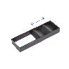 EMUCA ORGANIZADOR INCLINADO ORDERBOX PARA CAJÓN, 150X470MM, ACERO Y MADERA, GRIS ANTRACITA
