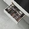 EMUCA PORTACUCHILLOS ORDERBOX PARA CAJÓN, 150X470MM, ACERO Y MADERA, GRIS ANTRACITA