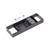 EMUCA PORTACUCHILLOS ORDERBOX PARA CAJÓN, 150X470MM, ACERO Y MADERA, GRIS ANTRACITA