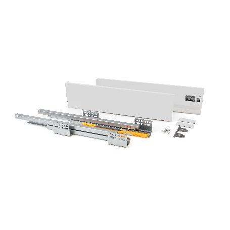 EMUCA CAJÓN EXTERIOR CONCEPT 30KG DE ALTURA 138MM, PROFUNDIDAD 500MM, ACERO, PINTADO BLANCO