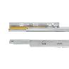 EMUCA JUEGO DE GUÍAS OCULTAS PARA CAJONES SILVER, DE EXTRACCIÓN TOTAL, CON CIERRE SUAVE, PROFUNDIDAD 550MM, ACERO, 