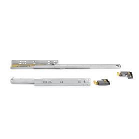 EMUCA JUEGO DE GUÍAS OCULTAS PARA CAJONES SILVER, DE EXTRACCIÓN TOTAL, CON CIERRE SUAVE Y ENGANCHE, PROFUNDIDAD 540