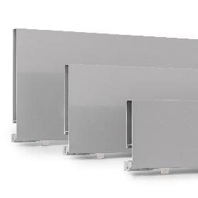 EMUCA CAJÓN EXTERIOR VERTEX 40KG DE ALTURA 178MM, PROFUNDIDAD 400MM, ACERO, PINTADO GRIS