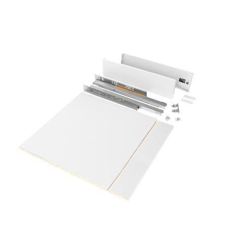 EMUCA KIT DE CAJÓN PARA COCINA O BAÑO VERTEX DE ALTURA 93MM CON REGULACIÓN 3D, TABLEROS INCLUIDOS, MÓDULO 600MM, PI