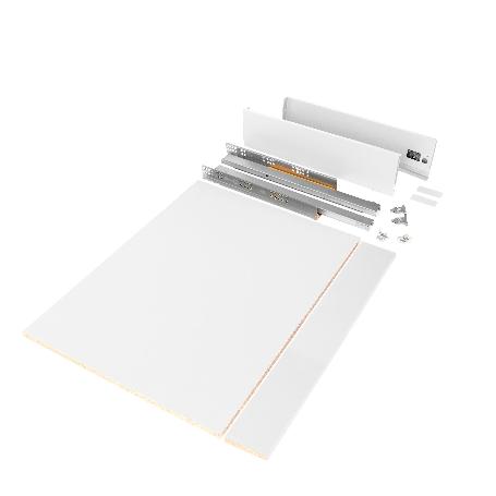 EMUCA KIT DE CAJÓN PARA COCINA O BAÑO VERTEX DE ALTURA 93MM CON REGULACIÓN 3D, TABLEROS INCLUIDOS, MÓDULO 900MM, PI