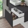 EMUCA KIT DE CAJÓN PARA COCINA O BAÑO VERTEX DE ALTURA 93MM CON REGULACIÓN 3D, TABLEROS INCLUIDOS, MÓDULO 900MM, PI