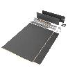 EMUCA KIT DE CAJÓN PARA COCINA O BAÑO VERTEX DE ALTURA 93MM CON REGULACIÓN 3D, TABLEROS INCLUIDOS, MÓDULO 900MM, GR