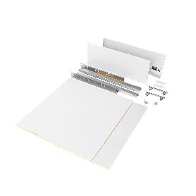 EMUCA KIT DE CAJÓN PARA COCINA O BAÑO VERTEX DE ALTURA 178MM  CON REGULACIÓN 3D, TABLEROS INCLUIDOS, MÓDULO 600MM, 
