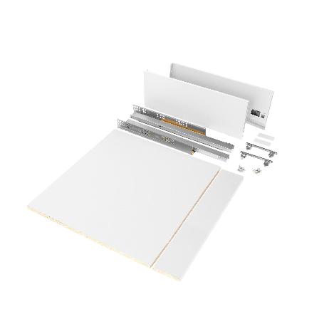 EMUCA KIT DE CAJÓN PARA COCINA O BAÑO VERTEX DE ALTURA 178MM  CON REGULACIÓN 3D, TABLEROS INCLUIDOS, MÓDULO 600MM, 