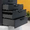 EMUCA KIT DE CAJÓN PARA COCINA O BAÑO VERTEX DE ALTURA 178MM CON REGULACIÓN 3D, TABLEROS INCLUIDOS, MÓDULO 600MM, G