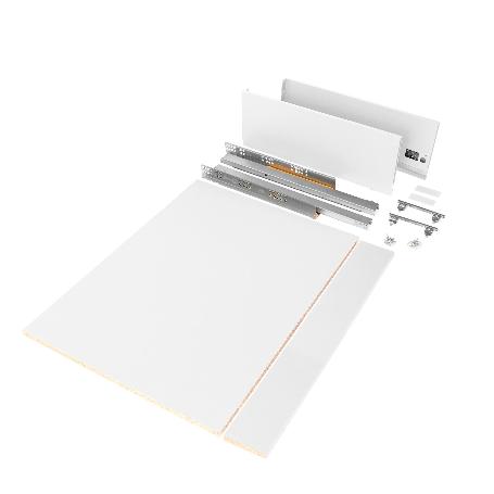 EMUCA KIT DE CAJÓN PARA COCINA O BAÑO VERTEX DE ALTURA 178MM CON REGULACIÓN 3D, TABLEROS INCLUIDOS, MÓDULO 900MM, P