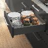 EMUCA KIT DE CAJÓN PARA COCINA O BAÑO VERTEX DE ALTURA 178MM CON REGULACIÓN 3D, TABLEROS INCLUIDOS, MÓDULO 900MM, G