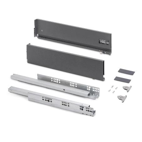 EMUCA CAJÓN EXTERIOR VERTEX CON REGULACIÓN 3D DE ALTURA 131MM, 40KG, ESPESOR DE TABLERO DE 18MM, PROFUNDIDAD 400MM,