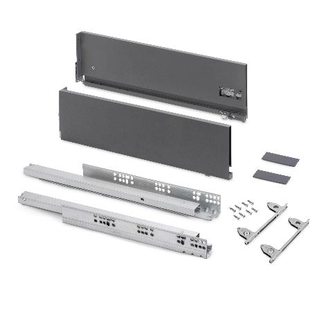 EMUCA CAJÓN EXTERIOR VERTEX CON REGULACIÓN 3D DE ALTURA 178MM, 40KG, ESPESOR DE TABLERO DE 18MM, PROFUNDIDAD 400MM,