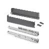 EMUCA CAJÓN EXTERIOR SIMPLEX 25KG DE ALTURA 88MM, PROFUNDIDAD 440MM, ACERO, GRIS ANTRACITA