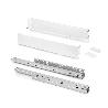 EMUCA CAJÓN EXTERIOR SIMPLEX 25KG DE ALTURA 88MM, PROFUNDIDAD 490MM, ACERO, PINTADO BLANCO