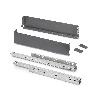 EMUCA CAJÓN EXTERIOR SIMPLEX 25KG DE ALTURA 88MM, PROFUNDIDAD 490MM, ACERO, GRIS ANTRACITA