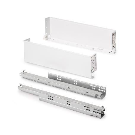 EMUCA CAJÓN EXTERIOR SIMPLEX 25KG DE ALTURA 122MM, PROFUNDIDAD 440MM, ACERO, PINTADO BLANCO