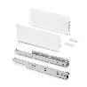 EMUCA CAJÓN EXTERIOR SIMPLEX 25KG DE ALTURA 159MM, PROFUNDIDAD 440MM, ACERO, PINTADO BLANCO