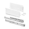 EMUCA CAJÓN EXTERIOR SIMPLEX 25KG DE ALTURA 159MM, PROFUNDIDAD 490MM, ACERO, PINTADO BLANCO