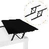 EMUCA JUEGO DE MECANISMOS ELEVABLES PARA MESAS DE CENTRO, PERMITE ELEVAR LA MESA 135MM, ACERO, PINTADO NEGRO