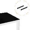 EMUCA JUEGO DE MECANISMOS ELEVABLES PARA MESAS DE CENTRO, PERMITE ELEVAR LA MESA 135MM, ACERO, PINTADO NEGRO