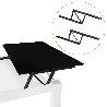 EMUCA JUEGO DE MECANISMOS ELEVABLES PARA MESAS DE CENTRO, PERMITE ELEVAR LA MESA 192MM, ACERO, PINTADO NEGRO