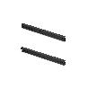 EMUCA JUEGO DE MECANISMOS ELEVABLES PARA MESAS DE CENTRO, PERMITE ELEVAR LA MESA 192MM, ACERO, PINTADO NEGRO