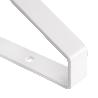 EMUCA JUEGO DE SOPORTES PARA ESTANTE DE MADERA SHELF CON FORMA TRIANGULAR, ACERO, PINTADO BLANCO