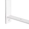 EMUCA JUEGO DE SOPORTES PARA ESTANTE DE MADERA SHELF CON FORMA TRIANGULAR, ACERO, PINTADO BLANCO