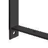 EMUCA JUEGO DE SOPORTES PARA ESTANTE DE MADERA SHELF CON FORMA TRIANGULAR, ACERO, PINTADO NEGRO