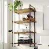 EMUCA JUEGO DE ESTRUCTURAS PARA ESTANTERÍA LADER, ALTURA 1150MM, ACERO, PINTADO NEGRO