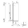 EMUCA JUEGO DE ESTRUCTURAS PARA ESTANTERÍA LADER, ALTURA 1150MM, ACERO, PINTADO NEGRO
