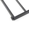 EMUCA JUEGO DE ESTRUCTURAS PARA ESTANTERÍA LADER, ALTURA 1150MM, ACERO, PINTADO NEGRO