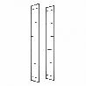 EMUCA JUEGO DE ESTRUCTURAS PARA ESTANTERÍA LADER, ALTURA 1790MM, ACERO, PINTADO NEGRO