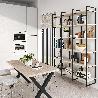 EMUCA JUEGO DE ESTRUCTURAS PARA ESTANTERÍA LADER, ALTURA 1790MM, ACERO, PINTADO NEGRO