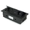 EMUCA MULTICONECTOR ATOM 26, 225X111MM, 2 ENCHUFES TIPO SCHUKO, 1 USB TIPO A, 1USB TIPO C, 1 RJ45, 1 HDMI, ZAMAK-AC
