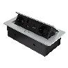 EMUCA MULTICONECTOR ATOM 26, 225X111MM, 2 ENCHUFES TIPO SCHUKO, 1 USB TIPO A, 1USB TIPO C, 1 RJ45, 1 HDMI, ZAMAK-AC