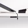 EMUCA CONECTOR USB A Y C PARA CARGAR LINKY, 81X12MM, PARA ENCASTRAR O SUPERFICIE, PLÁSTICO, NEGRO