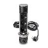 EMUCA MULTICONECTOR EXTRAÍBLE VERTIKAL PUSH 60, DIÁMETRO 60MM, 3 ENCHUFES TIPO SCHUKO, 1 USB TIPO A, 1 USB TIPO C, 