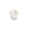 EMUCA LOTE DE 10 INTERRUPTORES PARA EMPOTRAR D21X21, PLÁSTICO, BLANCO