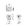 EMUCA LOTE DE 10 INTERRUPTORES PARA EMPOTRAR D21X21, PLÁSTICO, BLANCO