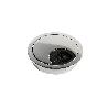 EMUCA LOTE DE 8 TAPAS PASACABLES CIRCULARES, DIÁMETRO 60MM, PARA ENCASTRAR, ZAMAK, CROMADO