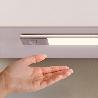 EMUCA APLIQUE LED RECARGABLE POR USB KAUS CON SENSOR DE MOVIMIENTO, L600MM, PLÁSTICO Y ALUMINIO, ANODIZADO MATE