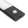 EMUCA APLIQUE LED RECARGABLE POR USB KAUS BLACK CON SENSOR DE MOVIMIENTO, L240MM, PLÁSTICO Y ALUMINIO, PINTADO NEGR