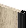 EMUCA KIT DE HERRAJES PARA ARMARIO DE 2 PUERTAS CORREDERAS Y CIERRE SUAVE PLACARD 74, MODELO TIRADOR SHARP, ESPESOR