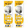 EMUCA KIT DE HERRAJES PARA ARMARIO DE 2 PUERTAS CORREDERAS Y CIERRE SUAVE PLACARD 81, PERFIL WAVE, ESPESOR 16MM, TA