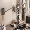 EMUCA COLGADOR ABATIBLE PARA PARED HANG, ANCHO REGULABLE 600-830MM, ACERO Y PLÁSTICO, CROMADO