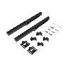 EMUCA KIT DE HERRAJES PARA UNA PUERTA CORREDERA COLGADA DE MADERA BARN, CON CIERRE SUAVE, TABLEROS NO INCLUIDOS, AC